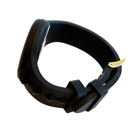 VERSACE Versus Versace Black Gold Lion Head Stainless Steel & Silicone Watch NWT - Picture 6 of 13